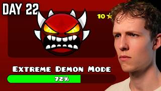 Playing Geometry Dash for 1000 Days - Day 22 (EXTREME DEMON - 72%)