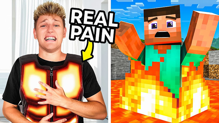 I Played Minecraft, But with REAL Pain!