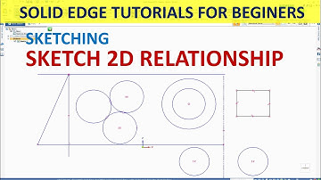 Solid Edge Tutorials #5 | Sketching | How to use Circular Pattern & Rectangular Pattern