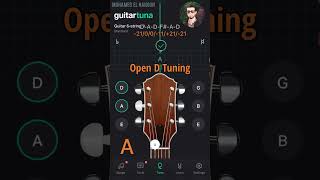 Open D Tuning Guitar - Using GuitarTuna Free