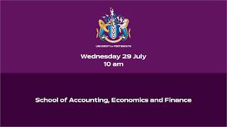 Graduation 2026 - School of Accounting, Economics and Finance
