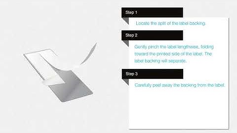 XTL Labels Removing Label Backing