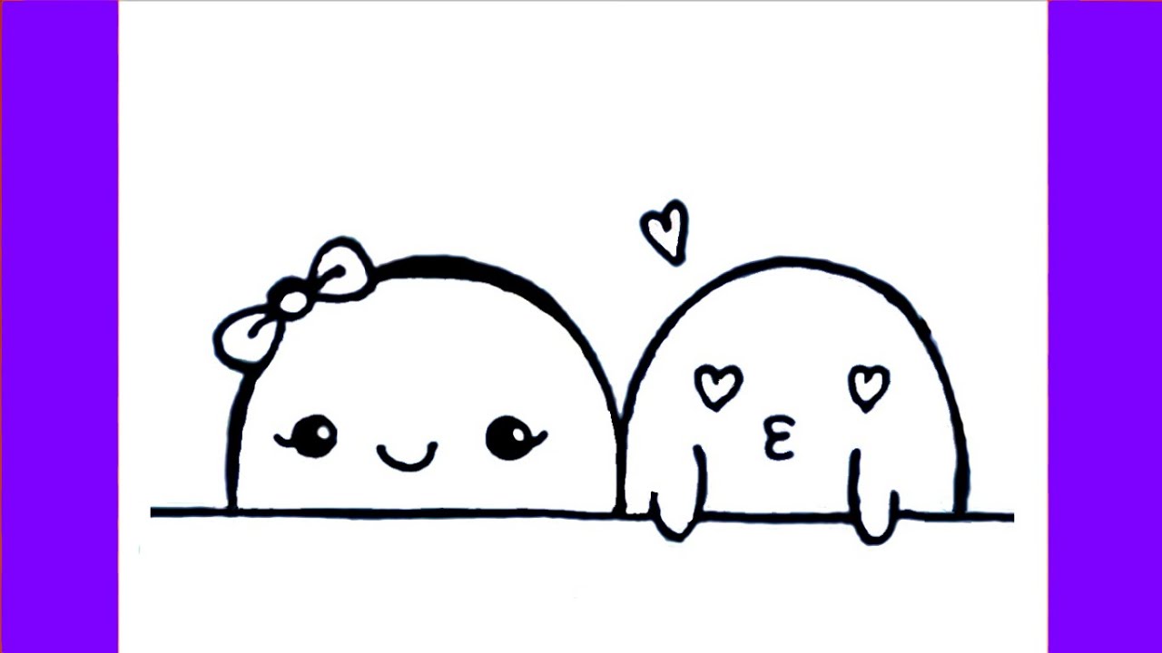 😊 HOW TO DRAW TWO (2) LOVES (Valentine's Day) - YouTube
