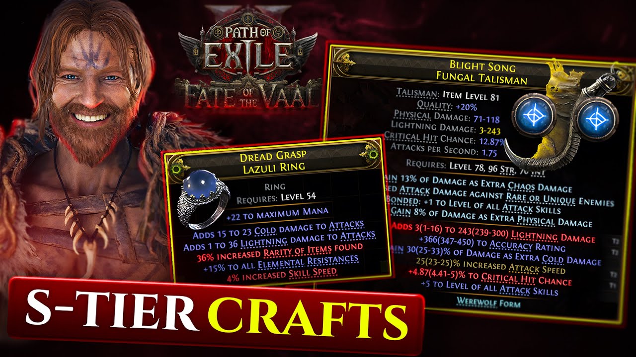 How i CRAFT CHEAP but GODLIKE Druid Rings and Talismans | POE2 0.4