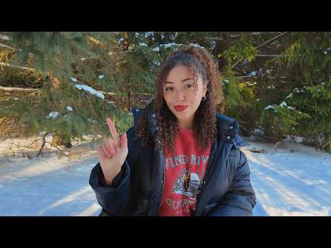 ASMR IN THE SNOW ❄️🌲 Whispers, Mouth Sounds, Snowy Tingles ✨(Natural ASMR)