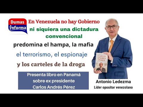 Antonio Ledezma presentan libro en Panamá sobre expresidente Carlos Andrés Pérez