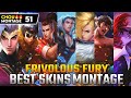 CHOU BEST SKINS IN 1 MONTAGE 2021! | CHOU MONTAGE FREESTYLE,IMMUNE,OUTPLAYS | FRIVOLOUS FURY MLBB