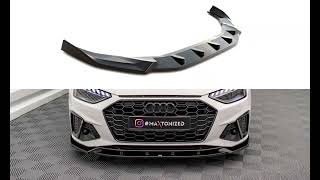 Maxton Design Audi A4 B9 S Line  S4 Facelift Splitter Spoiler Styling Sideskirt Diffuser Test Review