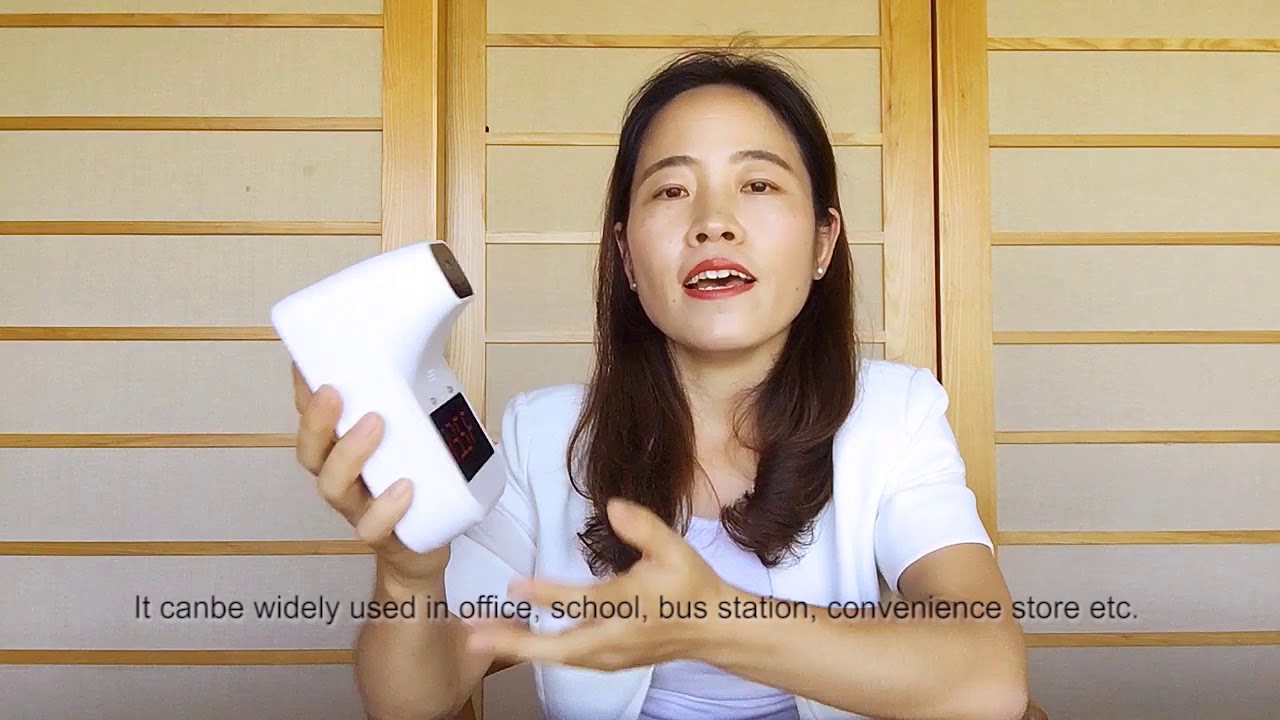 Infrared thermometer AI temperature detection alarm system