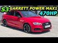 Audi s3 20tfsi garrett power max 1 470hp gregor10 dragy times 0100 100200 lc test