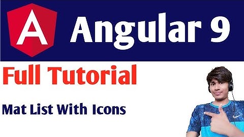 Angular 9 Tutorial For Beginners : Mat list Advance Options | Advance Options in Material List