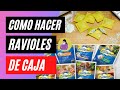 cómo hacer ravioles de caja