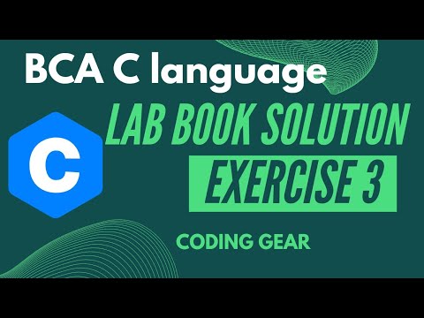 BCA C language Lab book Exercise 3 full solution||BCA looping||C language beginners