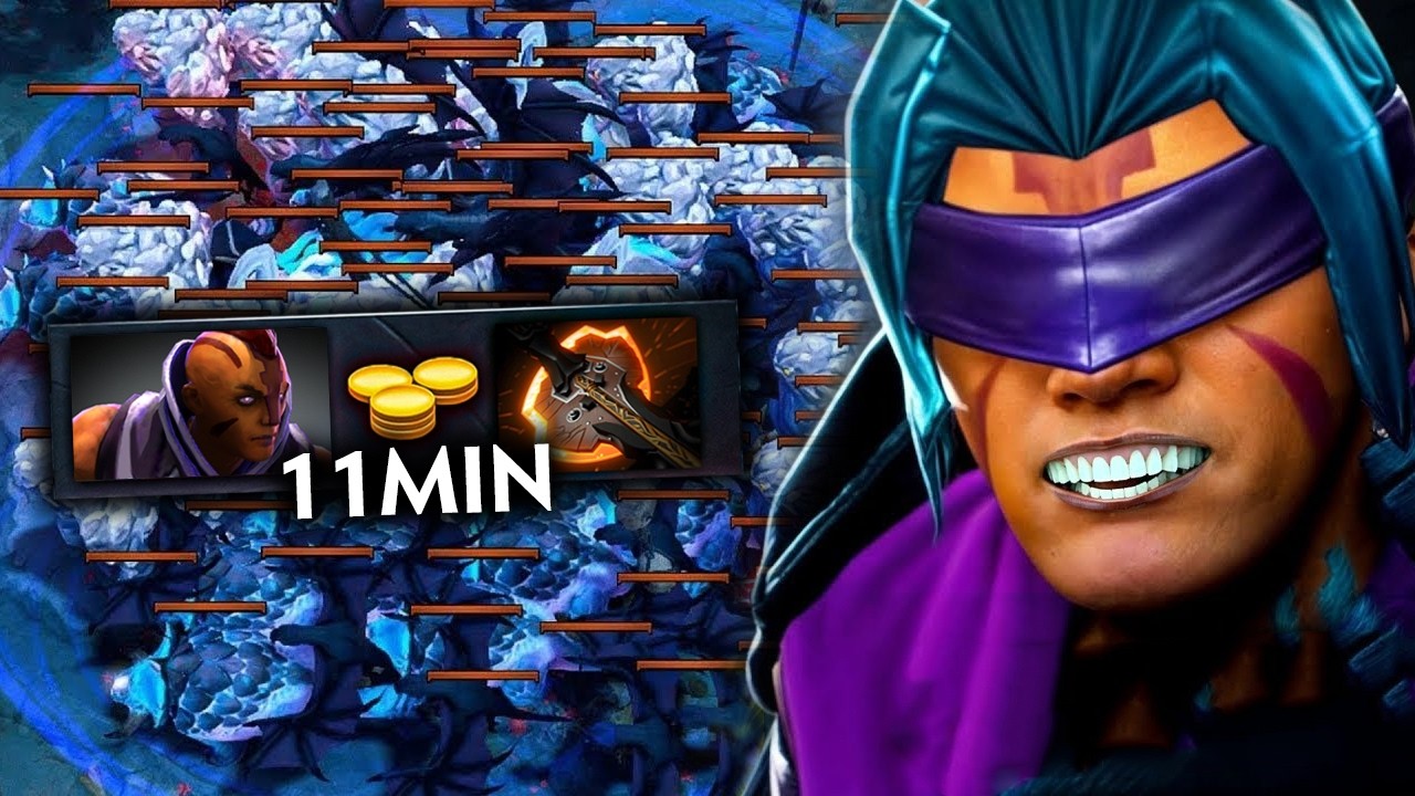 +1000GPM Anti Mage Farming Machine🔥SafeLane Solo Carry 40Kills Dota 2