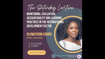 Monitoring, Evaluation, Accountability & Learning Practices in the International Development Sector