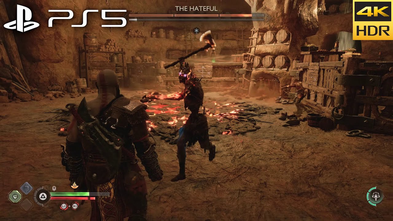 God of War Ragnarök (PS5): Kratos Vs The Hateful [GMGOW difficulty]