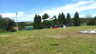 Erster Rundflug mit Funcopter