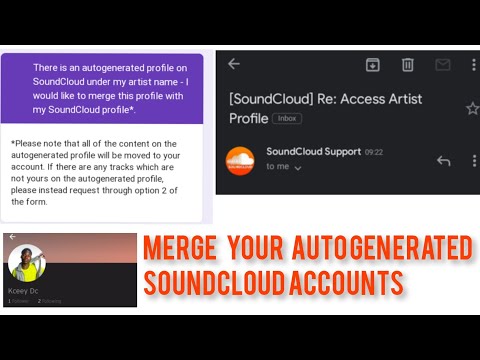 How To Merge Your SoundCloud Artist Profile with The Auto Generated Profile For Free (Claim)