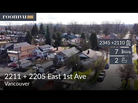 Great Location + Corner Lot House 7BDR + 2WR for Sale 2205 East 1st Ave, Vancouver