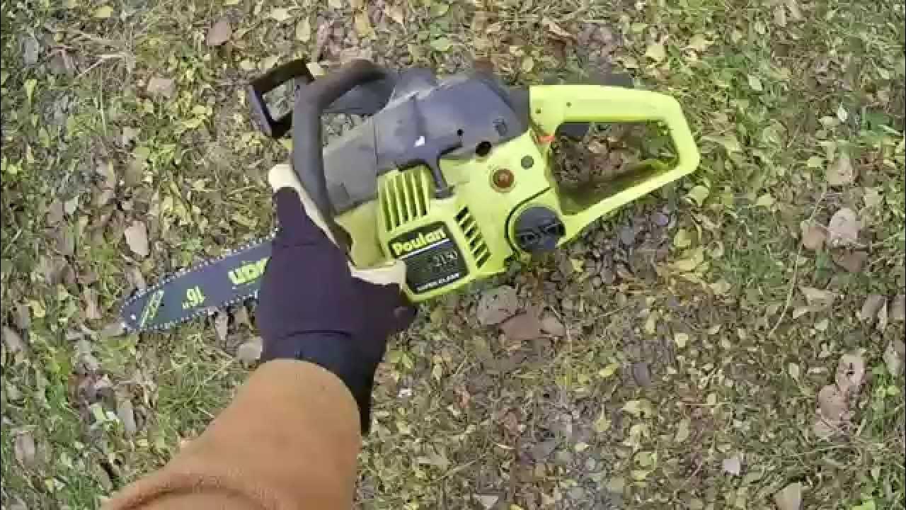 poulan 2150 superclean woodsman 16" chainsaw YouTube