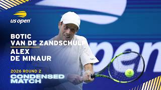 Botic van de Zandschulp vs. Alex de Minaur Condensed Match | 2026 US Open Round 2