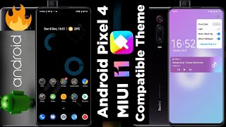 Android Pixel 4 v11 theme|miui 11 compatible theme|Pixel 4 dark theme|double tap wallpaper change
