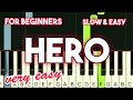 MARIAH CAREY HERO SLOW EASY PIANO TUTORIAL MARIAH CAREY HERO SLOW EASY PIANO TUTORIAL