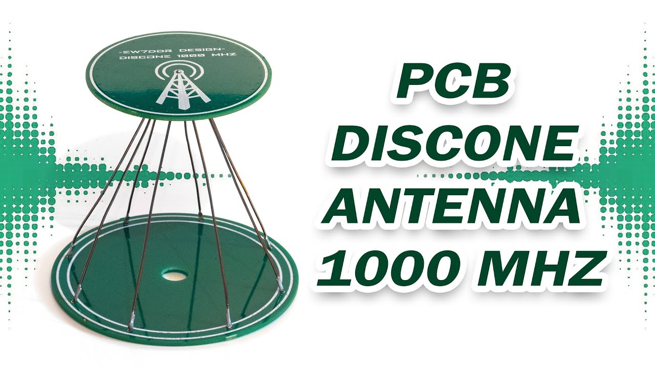 Дискоконусная антенна на 1000 МГЦ - YouTube