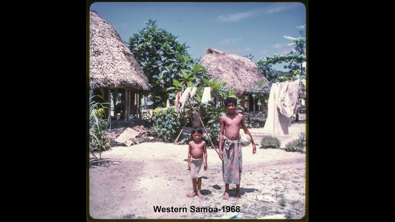 1968-73 4K Nostalgic Slideshow in Samoa- 2 of 2