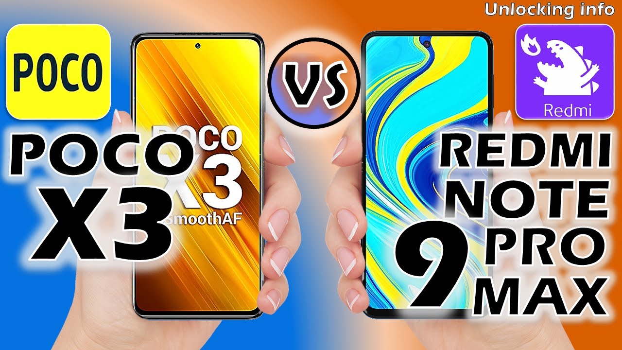 Poco X3 Vs Redmi Note 9 Pro Max
