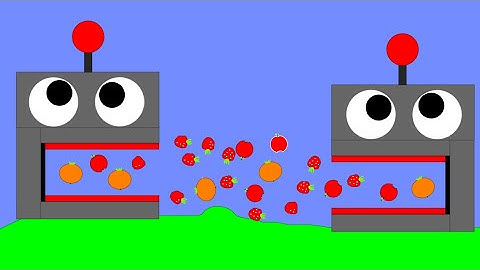 Robots Eating in Algodoo