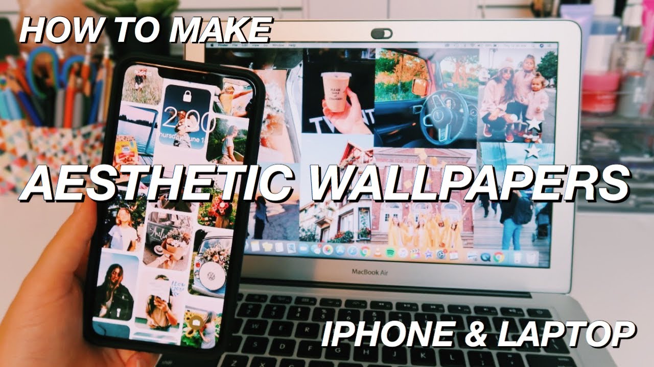 How To Make An Aesthetic Collage Wallpaper For Your Phone And Laptop Easy Youtube