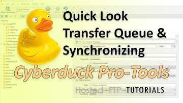 How to Use Cyberduck Tutorial - How to Quick Look, Transfer Queue, and Synchronize