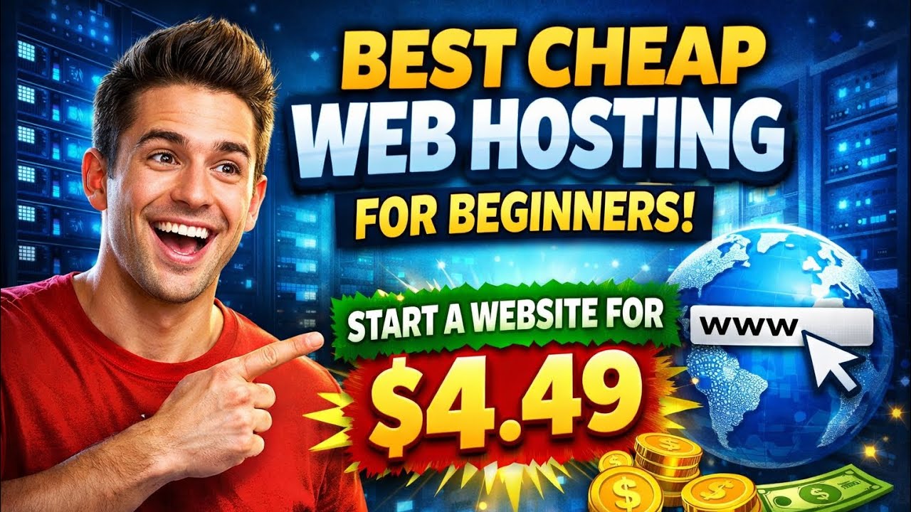 Best Cheap Web Hosting for Beginners 2026 | Start a Website for $4.49 🔥 ...