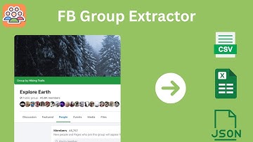 How to bulk export Facebook group member as Excel file?