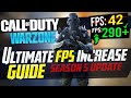 🔧 COD: WARZONE Dramatically increase performance / FPS with any setup! / Best Settings! Season 5