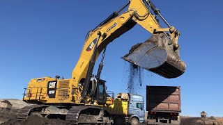Caterpillar 6015B Excavator Loading Mercedes & MAN Trucks  Sotiriadis Mining Works
