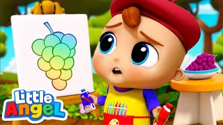Painting Colors Magic | Little Angel Kids Songs \& Nursery Rhymes | Colors for Kids