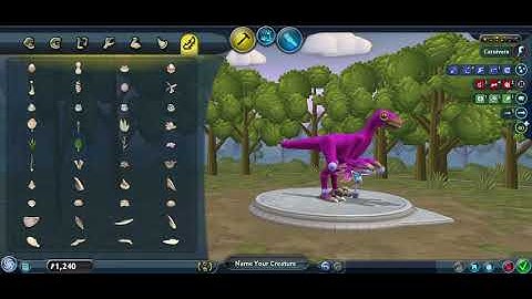 Making a raptor-like dinosaur in Spore