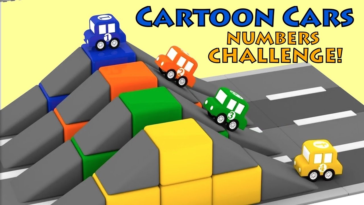 NUMBER CAR CHALLENGE! - Cartoon Cars Playground - Car Cartoons for Kids. Kids Cartoons