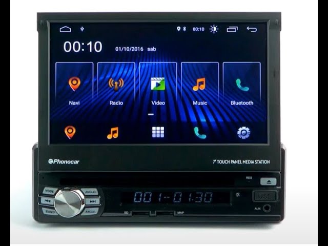 Autoradio PHONOCAR VM022 avec Bluetooth et lecteur CD