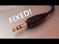 How to fix a broken headphone jack