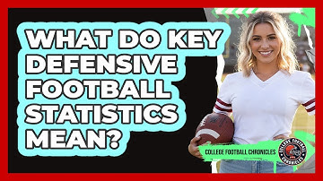 What Do Key Defensive Football Statistics Mean?