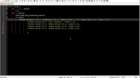 Basis Robot Simulator - Python Scripting