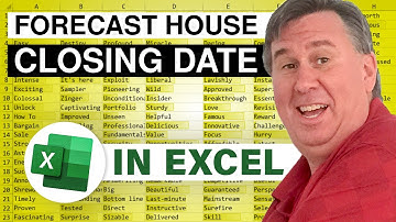 Excel - Realtor Scheduling - Create a Dynamic Tool To Get to Closing - Duel 169 - Episode 1948A