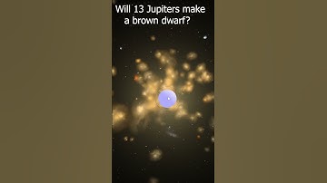 Smashing 13 Jupiters Together  #universesandbox