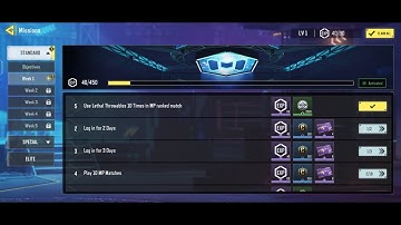 Call of Duty Mobile Use Lethal Throwables 10 Times in MP Ranked Match | New Challenges Complete 💯✅