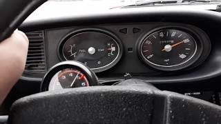 Stock 1975 Chevy Luv on the Interstate