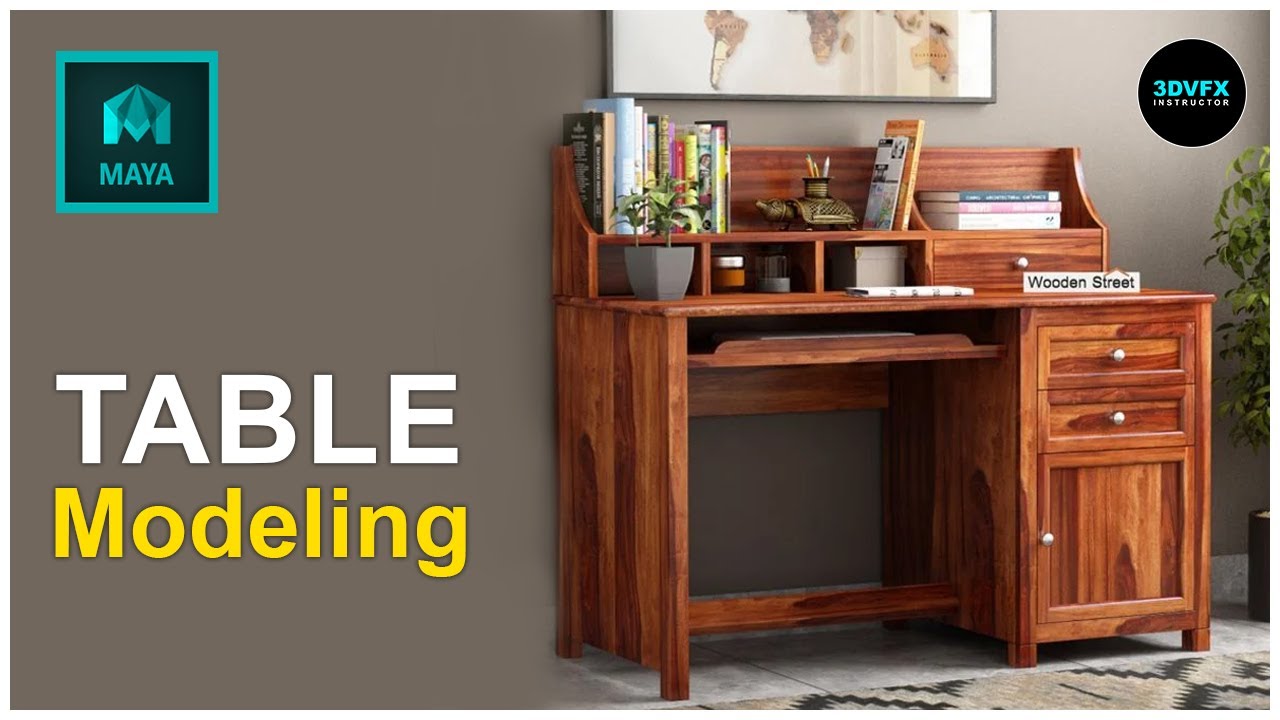 Table Modeling in Maya #Modeling - YouTube