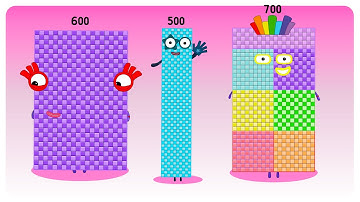 Sprunki OC Numberblocks 500, 600, 700 | Compilation Incredibox #sprunki #numberblocks #incredibox